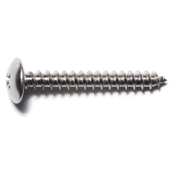 Midwest Fastener Sheet Metal Screw, #10 x 1-1/2 in, 18-8 Stainless Steel Truss Head Phillips Drive, 100 PK 51765 - main